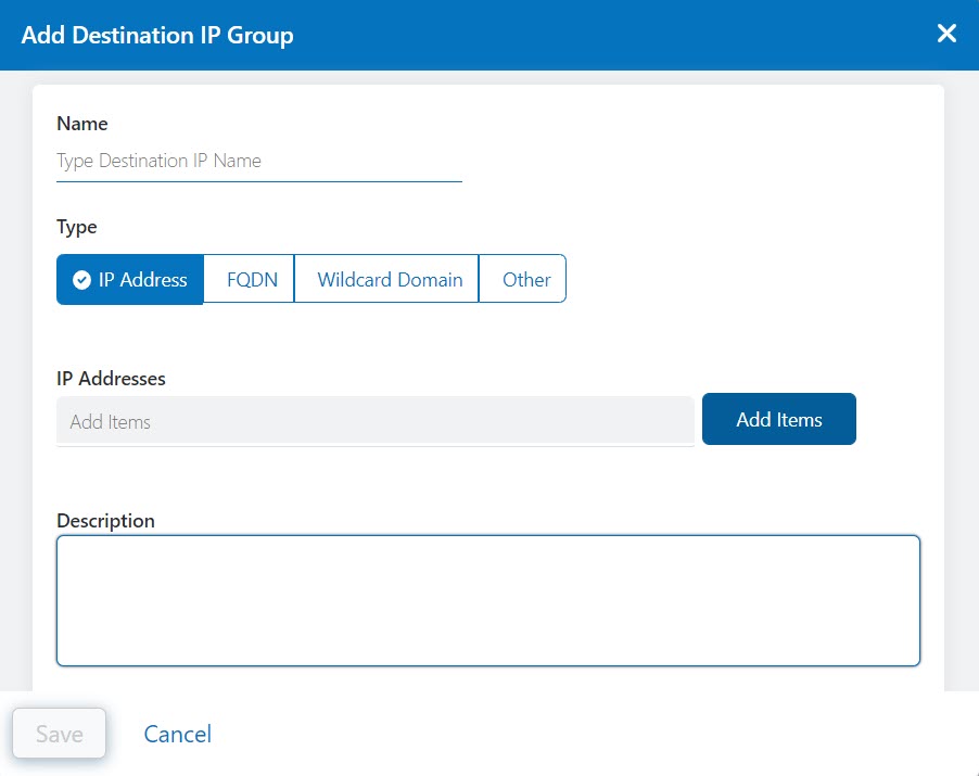 Configuring Destination IP Groups Zscaler
